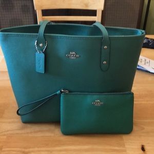 Coach bag and wallet